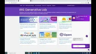 InterSystems IRIS Flask Generative AI application