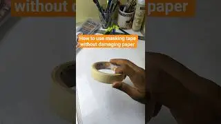 how to use masking tape without damaging paper #howtouse #tape #art