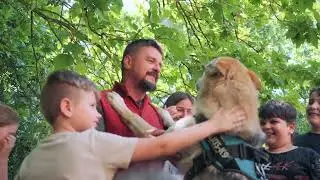 Íjászat és csehszlovák farkaskutya bemutató