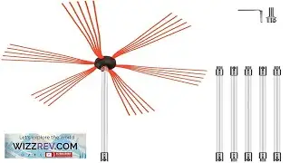 VEVOR Chimney Sweep Kit 20FT Length Chimney Brush Kit with 6 Nylon