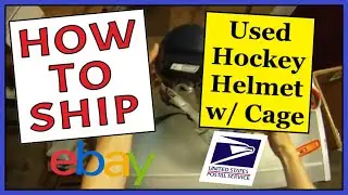 How To Ship a Used Hockey Helmet w/ Cage | Easy, Safe & Fast | USPS Priority Mail Shipping