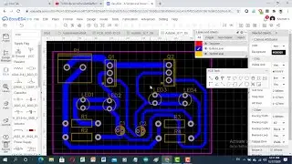 PCB(EP2) ออกแบบปรับแต่งลายวงจร PCB ให้เป็น 1 เลเยอร์ ด้วย EasyEDA