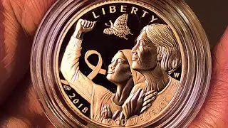 The first pink gold coin arrives from the US Mint | Breast Cancer Awareness