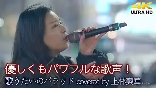 【 歌うま 】優しくもパワフルな歌声！　歌うたいのバラッド / 斉藤和義（ covered by 上林爽華 ）🎧推奨 高音質 路上ライブ 4K映像