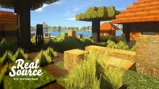 RealSource RTX pack on Minecraft JAVA with SEUS shader