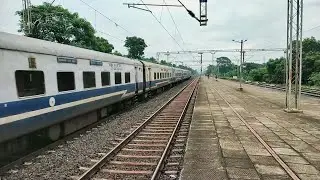 || VSKP WAP7 led BBS Jan Shatabdi Express skipping Chengel at full speed ||