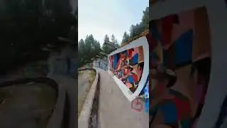 The abandoned bobsleigh track in Sarajevo😳 (1984 Olympics🛷)