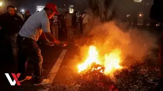 Hundreds Rally In Tegucigalpa Demanding Clarity In Disputed Election, Burn Tyres | VERTEX