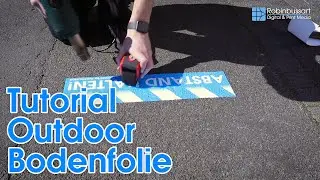 Tutorial Outdoor Bodenfolie Verklebung