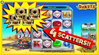 ULTRA RARE 4 Scatters on DONUTS! &pound;1000 Bonus Hunt 🍩