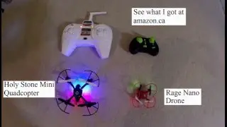 Holy Stone mini quadcopter & Rage nano drone indoor flights.