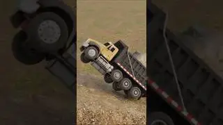Rc Kenworth T800 Dump Truck Uphill Fail - MiniRig RC  #rc #rctrucks #rcsimulation #miniaturetrucks