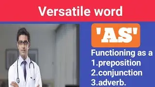 Versatile word 'As'|@AS English|@spokenenglish
