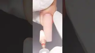 How to shape crispy long stiletto acrylic nails?🧐  #nails  #nailfile #nailshape #stilettonails
