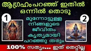 ആഗ്രഹം പറഞ്ഞ് ഇതിൽ ഒന്ന് തൊടൂ / ആഗ്രഹം സഫലമാകും ജീവിതം മാറിമറയും  #astrology #malayalam 
