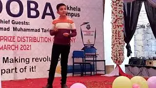 Pakistan Day Speech by 9 Years Old Student | Proud being Pakistani by Mansoor | Best Speech