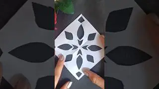 Easy Paper stencil ideas | Simple White Paper cutting design