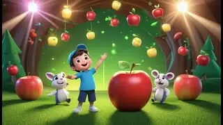 Bobo Bear Juggles Apples | Fun Fruit Juggling Song for Kids | Playful Animal Rhyme