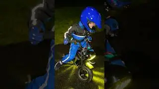 Night Ride Adventure 🌙🏍️ Mini Bike Fun in Full Gear!