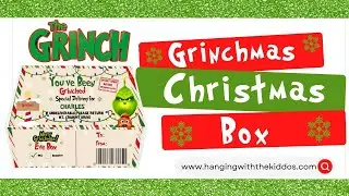 Grinchmas Christmas Box|Christmas Eve Box DIY | Canva Tutorial