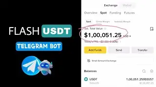 How to Create Flash USDT using TG bot | Send Unlimited Flash USDT 