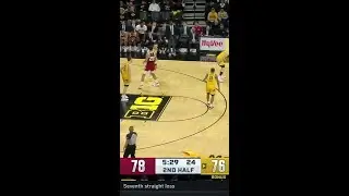 Trayce Jackson-Davis Over the Shoulder Pass to Miller Kopp for Two vs. Iowa | Indiana Basketball