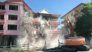 Amazing Fastest Dangerous Building Demolition Skills, Demolition Level Max Compilicaton