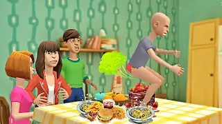 Classic Caillou F&aacute;rts During Dinner/ Ruined Family Dinner/ Punishments/ Grounded S4 EP23