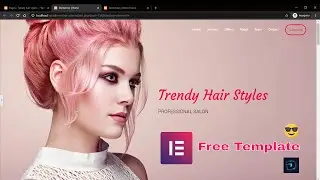 Wordpress Elementor Template Free | Elementor Beauty & salon Template Free