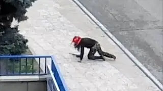 Civil Guard Dressed as Rambo With Fake Gun Sparks Terror Alert