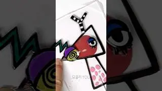 스프런키 주블 📡🔺 말랑이 만들기 - DIY SPRUNKI OC Zooble 📡🔺 Digital Circus Phase 2 Squishy with nano tape #sprunki