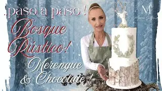 ..PASO A PASO...TU TORTA DE FANTASÍA..,en MERENGUE SUIZO & CHOCOLATE BLANCO. #sugarart #craquelado
