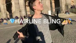 Glueing Rhinestones to Your Hair Permanently &bull; Hairline Bling