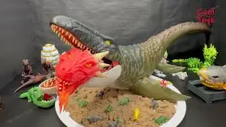 ASMR Jurassic World Mosasaurus & Treasure X Shark Unboxing | Dino Eggs, Kinetic Sand or & More