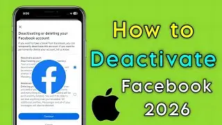 iphone | how to deactivate facebook id 2026 | facebook account ko deactivate kaise kare iphone