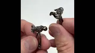Toucan Bird Cufflinks Gunmetal Finish Cuff Links Jay Pins #cufflinks #giftsfordad #fathersday #cuffs