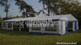 Partyzelt 6x12 m, feuerresistent, von Zelthandel.de