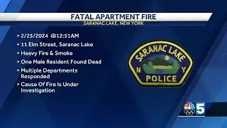 One person and one cat dead after a multi-family apartment building fire