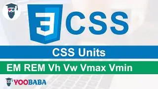 CSS Units (em,rem,vh, vw,vmax,vmin and more) Tutorial in Hindi / Urdu