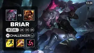 Briar vs Brand Jungle - KR Challenger - Patch 13.24 Season 13