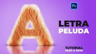 PHOTOSHOP TUTORIAL | DISEÑO DE LETRA PELUDA | HAIRLETTER DESIGN