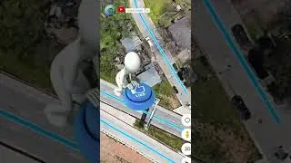 I found Car Crashed Into Wall 🚗 on google maps and google earth 🌍 #shorts #worldyguy2m