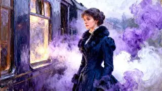 Winter Journey to Le Havre Monet Style Impressionist Art | Classical Music &Train Ambience for Sleep