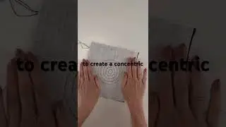 Concentric Circle Stitch and Tear | Reverse Appliqu&eacute; and Mola Inspired Short
