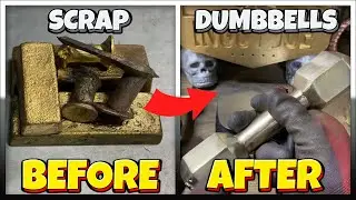 Casting My Own Dumbbells In Nordic Gold - Home Furnace - Molten Metal - Ingot Joe - Melting Metal