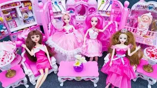 11:09 Minutes Satisfying With Unboxing Family Barbie Princess Bed ＆ Wardrobe Collection Toys 