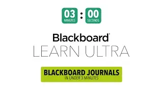 Blackboard Ultra Quick Tips &ndash; Journals