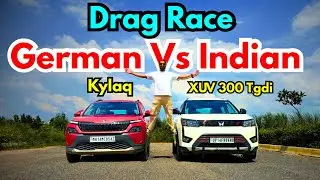 &Scaron;koda Kylaq Vs XUV 300 Drag Race || Drag Race German Vs Indian || Best Performance SUVDrag Race ||