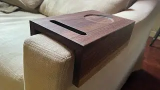 Sofa arm table - lock miter build