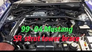 Ford Mustang strut tower brace install 1999-2004 GT and V6